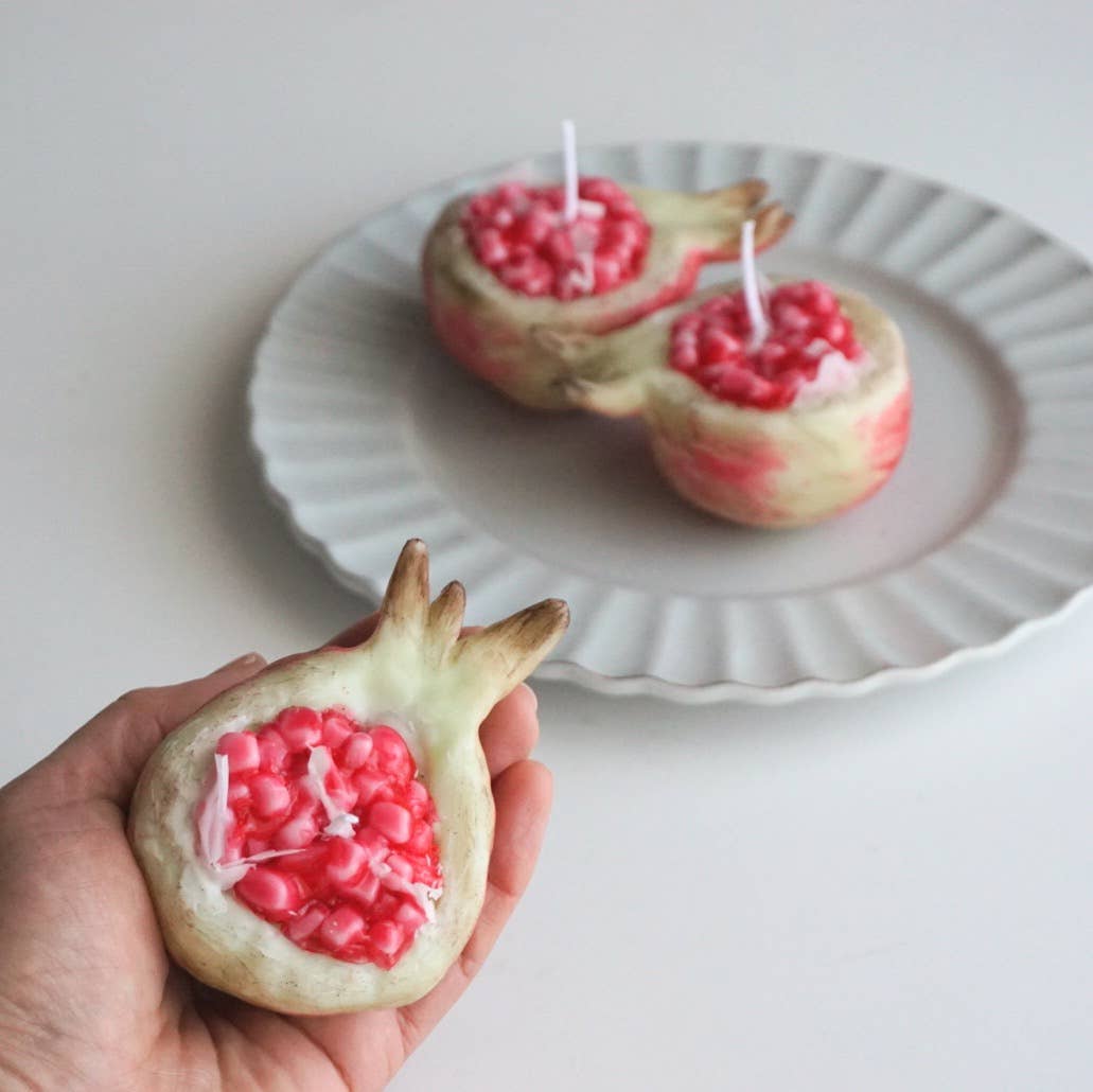 House of Shokunin - Wholesale Novelty Candle - handcrafted Pomegranate candle handmade home decor candle18