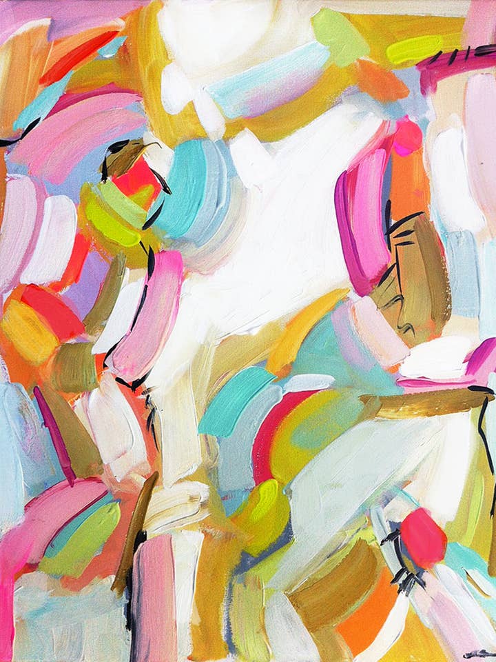 Abstract Print on Paper, "Modern Muse" for wholesale by Maren Devine Art