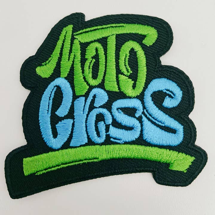 TEELUX - Wholesale Patch - 2.5" MOTOCROSS - Embroidered Hat Patch