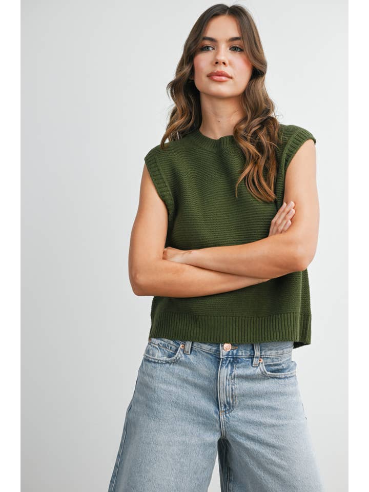 BUTTERMELON - Wholesale Gebreide top - Dames - Effen gebreide top - BMW76004