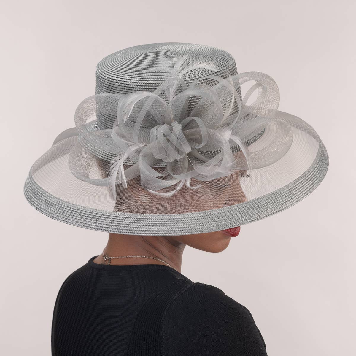 KaKyCo - Vendita all'ingrosso Cappello di paglia - Donna - Cappello di Paglia in Poliestere con Tesa in Crinolina e Fiocco a Nastro | 30188621