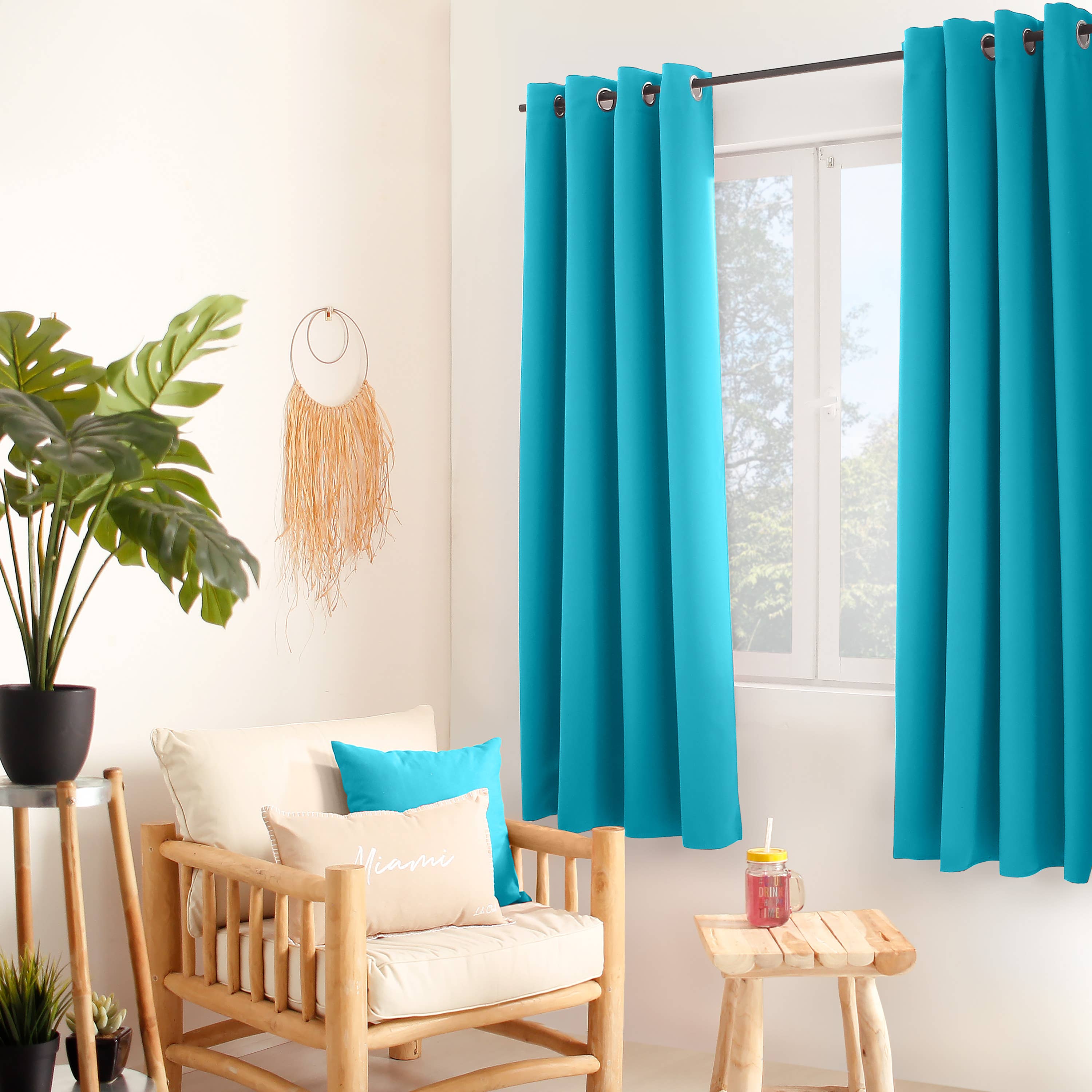 DECOSTARS - CmaDECO - Wholesale Curtain - Blackout Curtain with Grommets, 140x180cm, Licorice Collection36