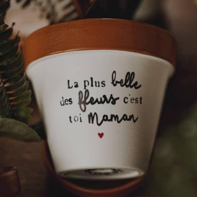 Bloempot 'De mooiste bloem ben jij Mama ♥' | Moederdag voor wholesale door Joli Pot