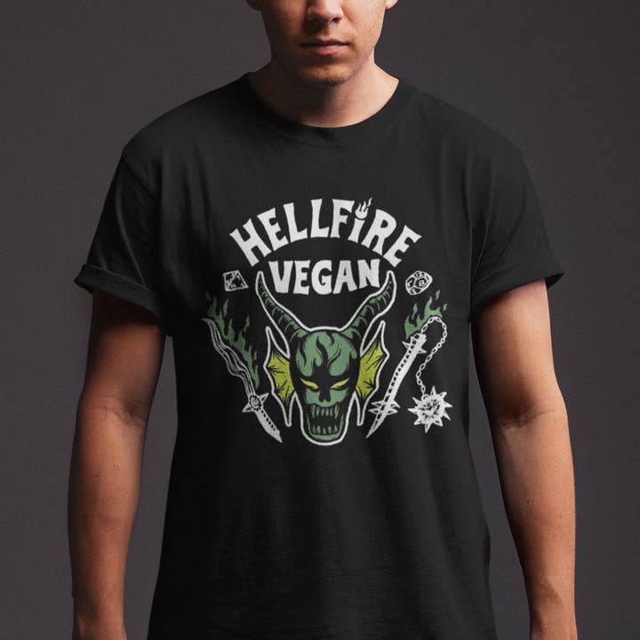 Vegan Outfitters - Wholesale Screen Printed T-Shirt - Unisex - Hellfire Vegan T-Shirt (Unisex)