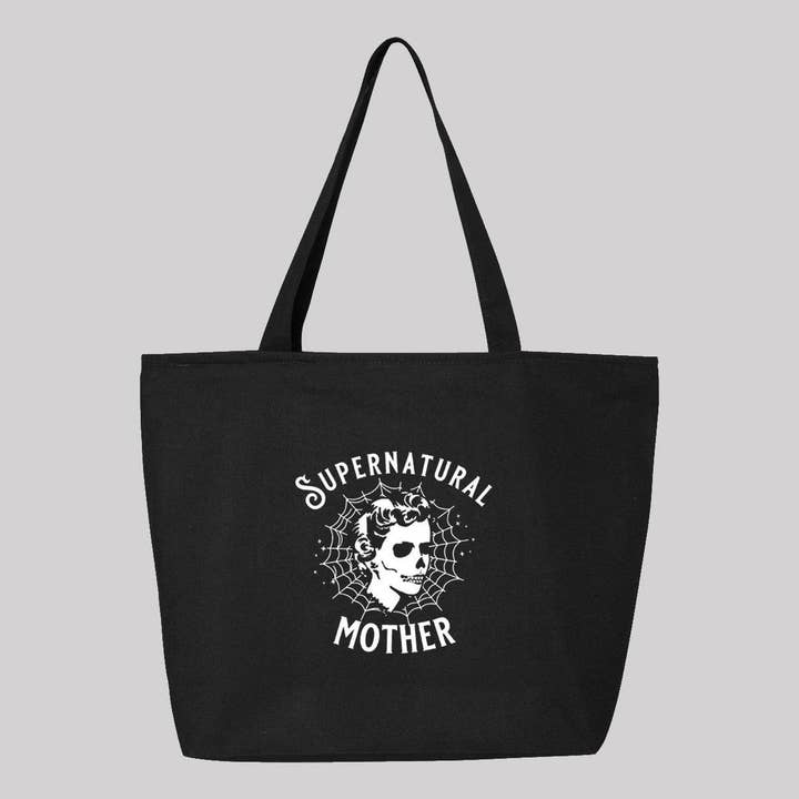 Supernatural Mother Canvas Einkaufstasche für den Großhandel von Baby Teith
