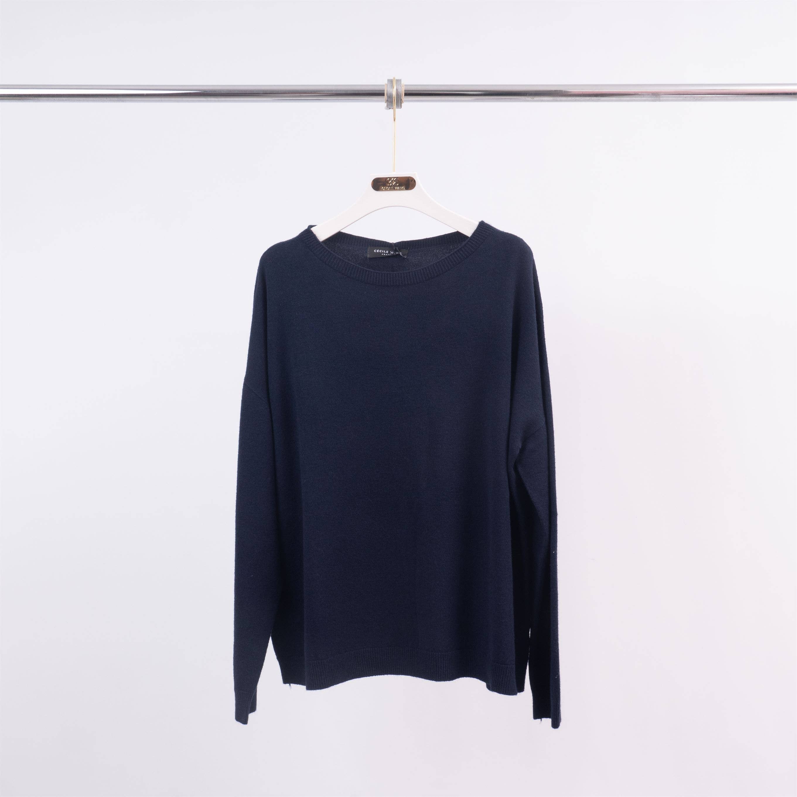 Cecile Wang - Wholesale Knit Sweater - Women's - Basic round neck sweater 520397
