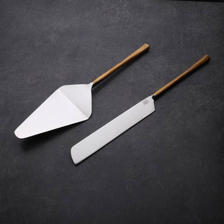 INOX artisans - Wholesale Serving Utensil - Medicki Cake Server 2 Pc. Set4