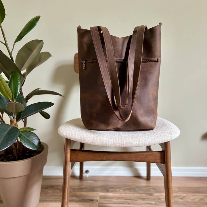 Handmade Leather Shoulder Bag (Evie)-Everyday Work & Travel for wholesale by Braverly