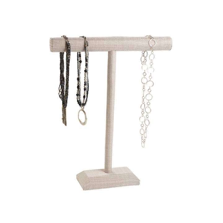 Store Supply Warehouse - Wholesale Jewelry Stand & Display - Large Linen T-Bar Display - 14"W x 18"H