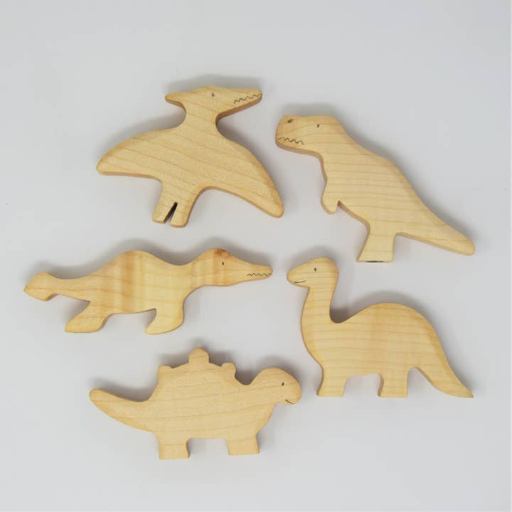 Bag of Five Dinosaurs for wholesale by Eric & Albert