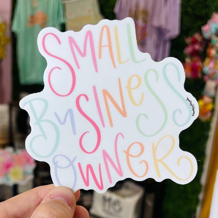 Small Business Owner Sticker for wholesale by Doodles By Rebekah