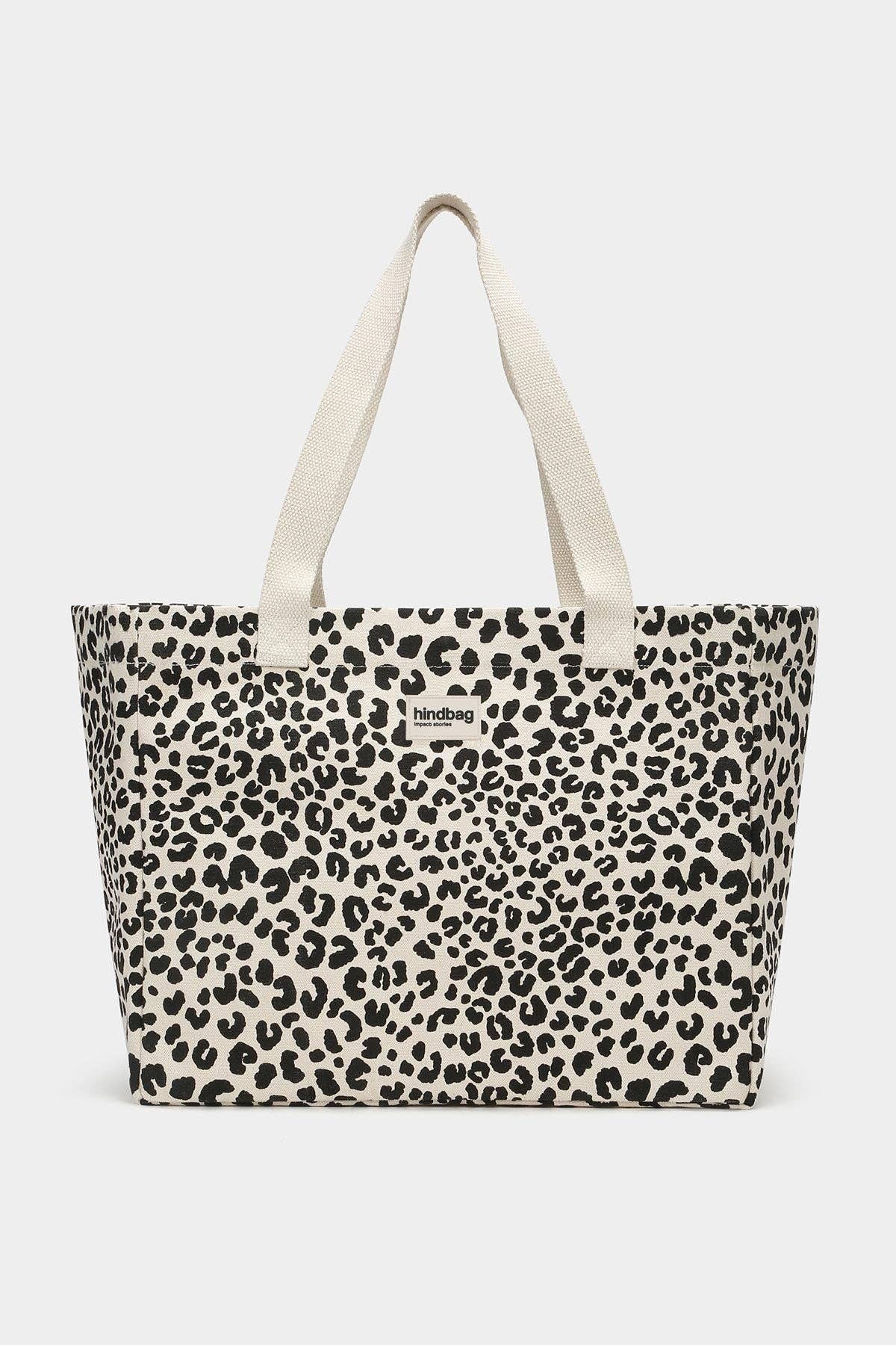 Hindbag - Wholesale Tote Bag - Women's - Claude Leopard Off-white tote bag1