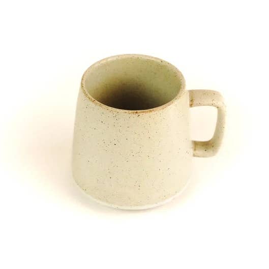 Backwoods Provisions - Wholesale Coffee Mug - White Speckled Ceramic Mug