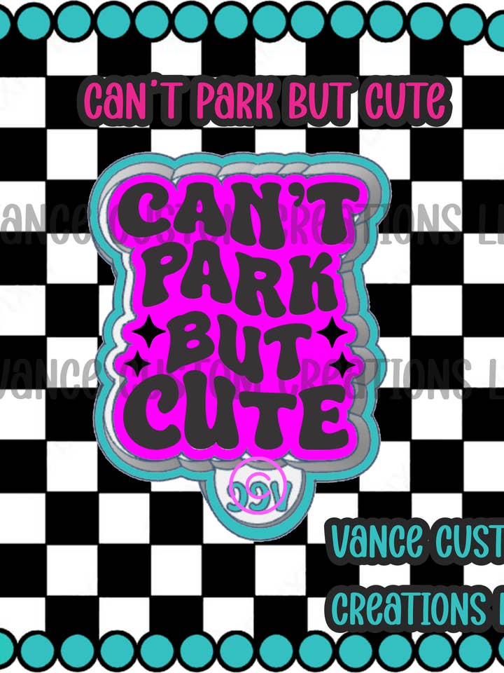 Não sabe estacionar, mas é um caloiro fofo. por atacado de Vance Custom Creations