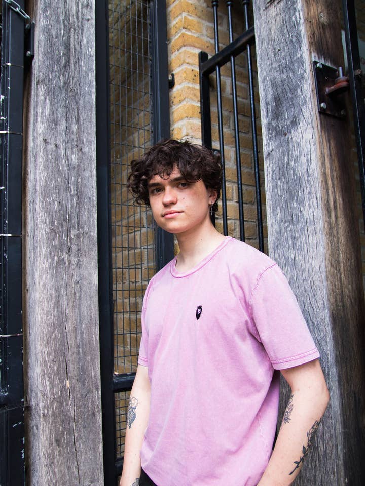 Organic Cotton Tee - Lilac - Vintage for wholesale by Dastaar Clothing Limited