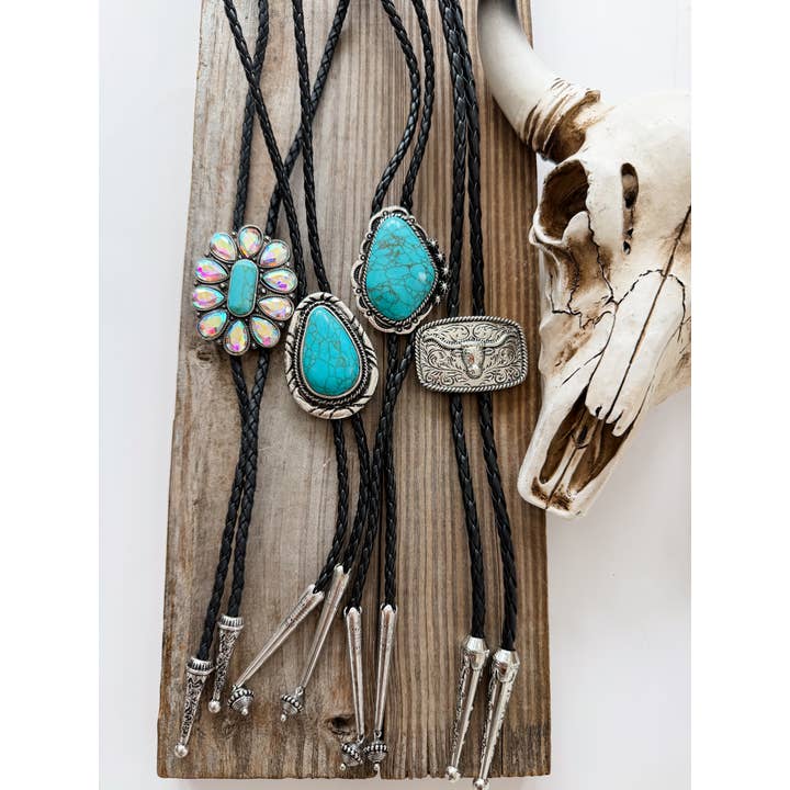 Boho Ranch Shop – wholesale Pendant/charm necklace – Western Bolo Long Pendant Necklace18