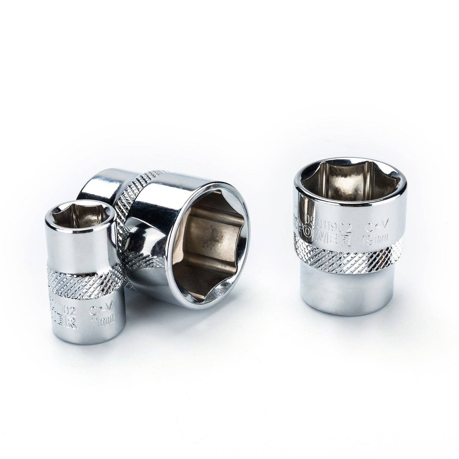 Sixale - Vente Outil de bricolage - Jeu de clés à douille MAXPOWER 3/8 pouces (10mm - 22mm), métrique, 11 pièces4