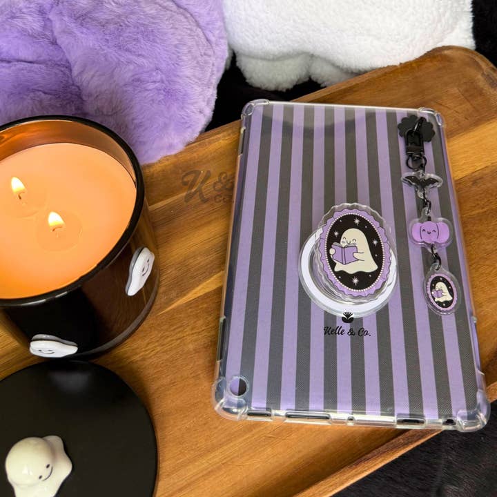 Kelle & Co. - Wholesale Phone/Tablet Stand - Halloween ghost Kindle grips , Spooky book, Halloween 2025 4