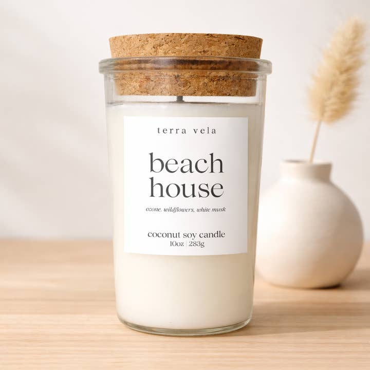 Rustic Apothecary White Label #2 Series Soy Candle for wholesale by Terra Vela