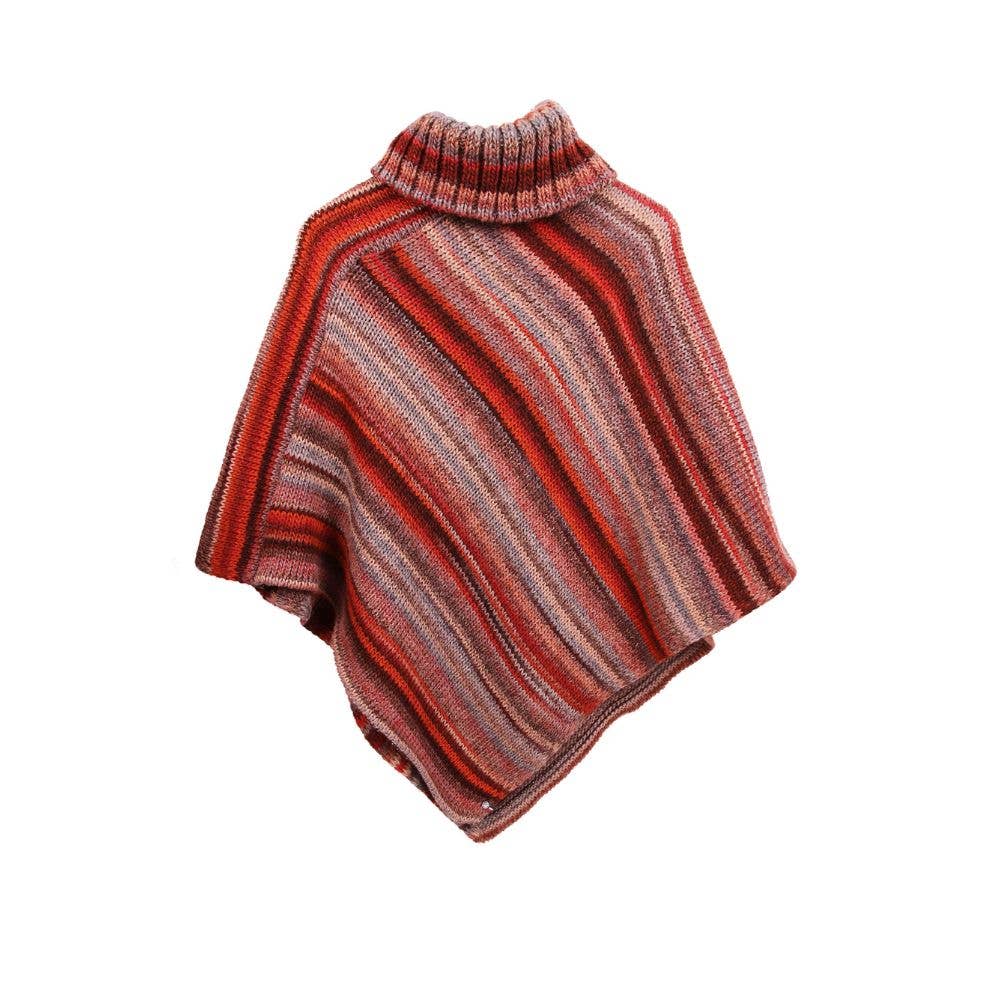 MAISON BONNEFOY - Wholesale Poncho - Women's - RAFAEL - Multicolor poncho with large mesh2