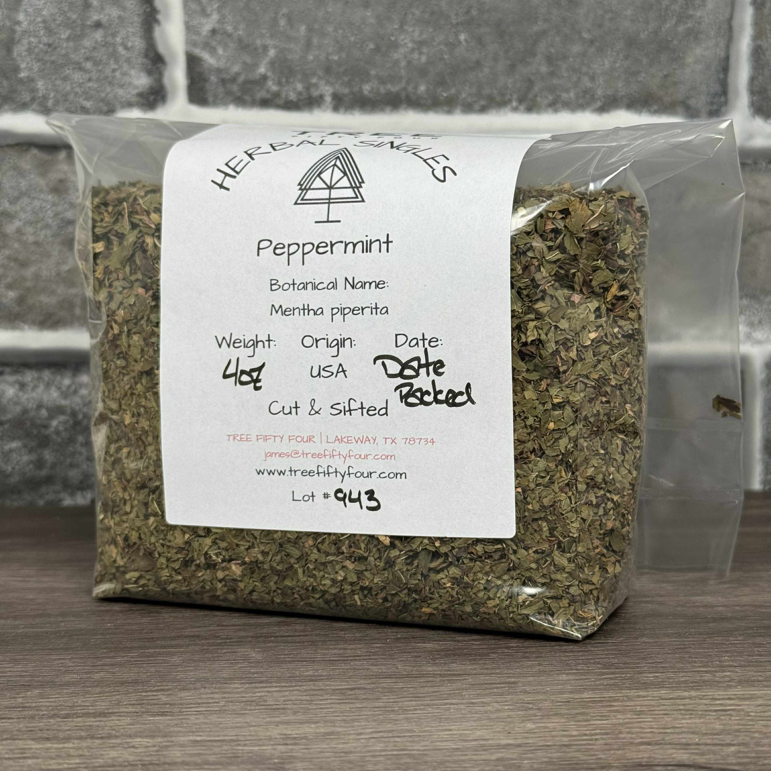 Tree Fifty Four – Engroshandel Løs te – Pebermynte | 2 oz - 1 kg | Løse urter4