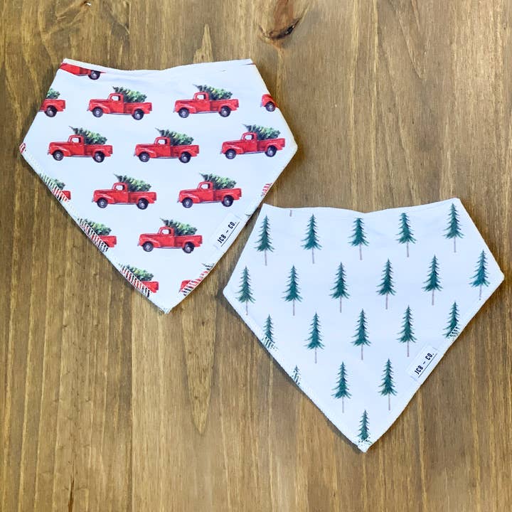 JCB-CO. – wholesale Bandanahaklapp – Jul Bandana haklappar- SET 2