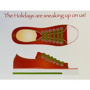 Studio Daedre - Wholesale Stationery/Notecard Set - Christmas Sneakers - Boxed Note Cards0