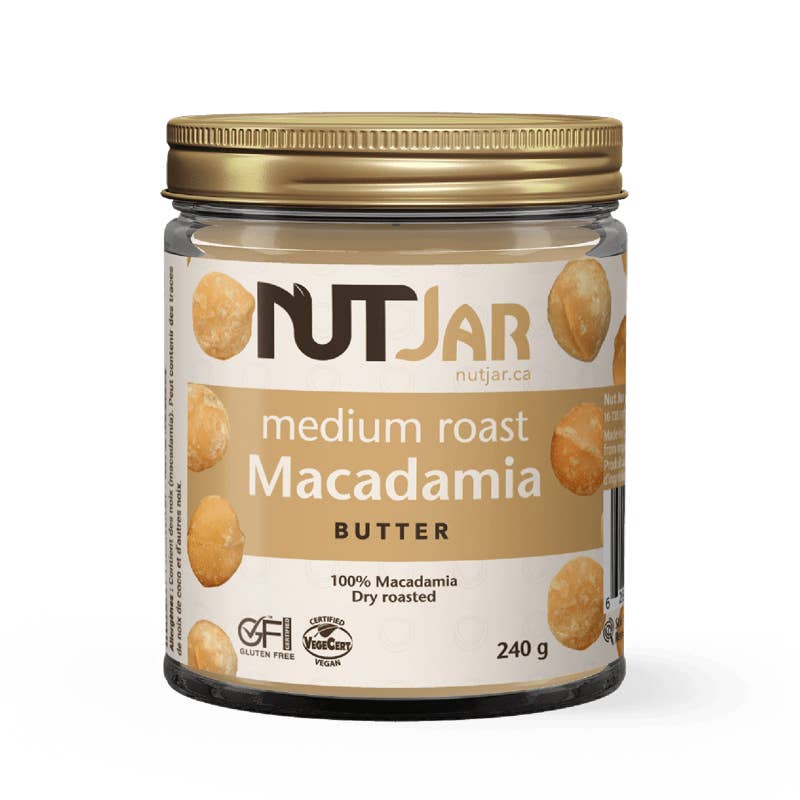 NutJar - Wholesale Nut butter - Medium Roast Macadamia Butter 240g