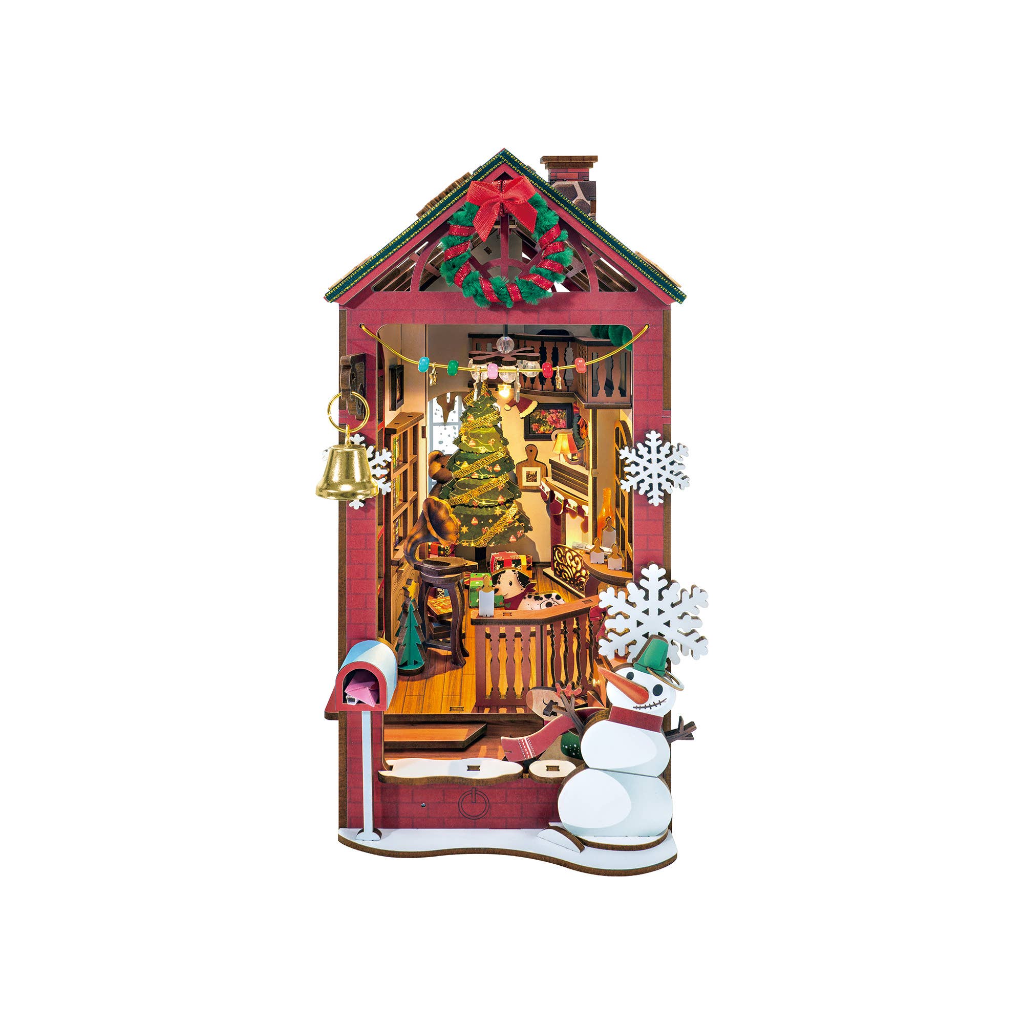 Hands Craft - Wholesale Puzzle - Kids - DIY Book Nook Kit: Christmas Indoor Scene1
