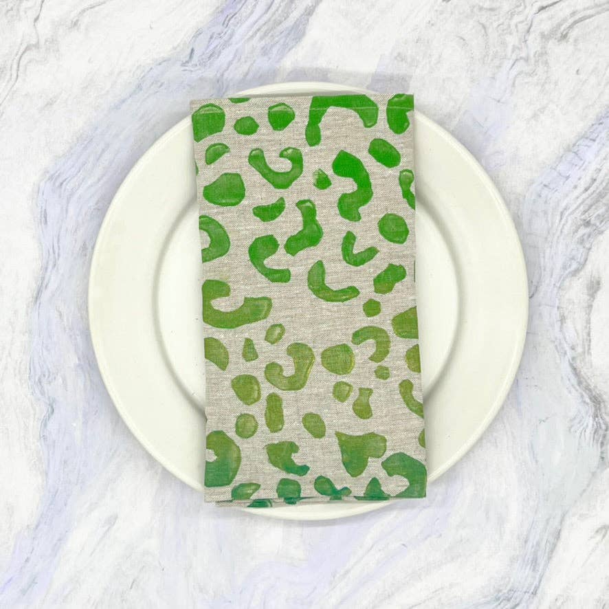 Tulusa – Engroshandel Middags- og stofserviet – På prowl - Cheetah Print Servietter i 6 Farve-måder7