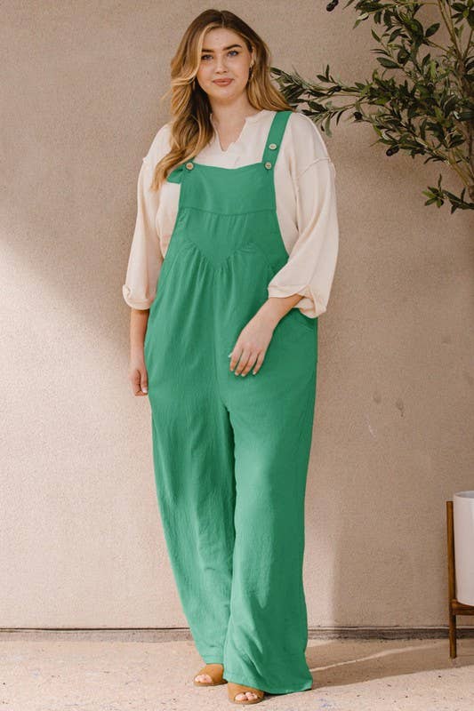 Oddi - Wholesale Jumpsuit - Women's - Plus Solid Button Sling Jumpsuit25