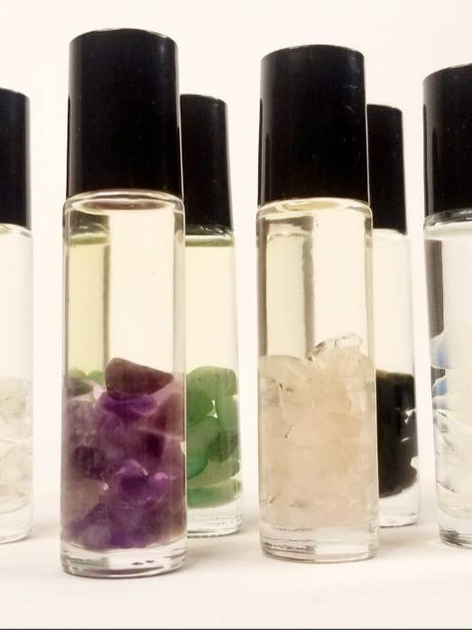 Crystal Infused Essential Oil Roller for wholesale by Synergy Collective