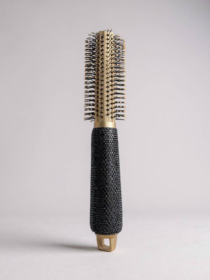 Ceramic Rhinestone Round Hair Brush CR0008 for wholesale by Ole