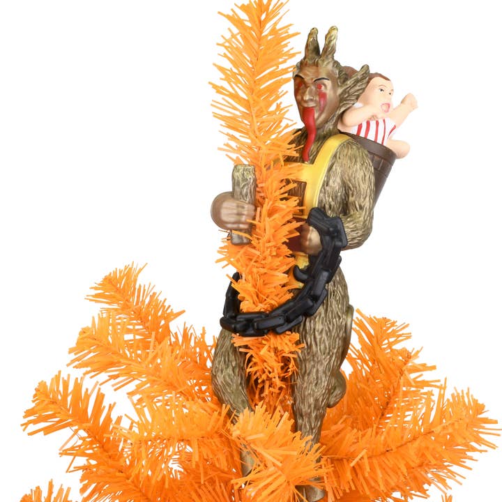 Tree Buddees - Wholesale Tree Topper - Creepy Krampus Tree Topper for Christmas or Halloween Trees - Large 10"5