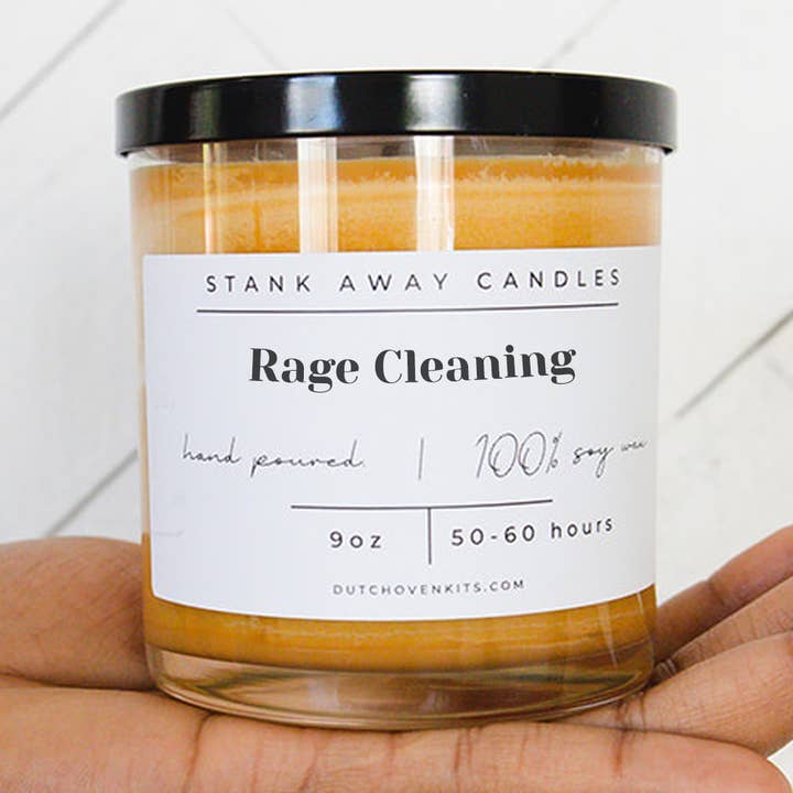Rage Cleaning — Divertente candela in cera di soia Stank Away, 23 ml per la vendita all'ingrosso da parte di Dutch Oven Kits Fart Gifts