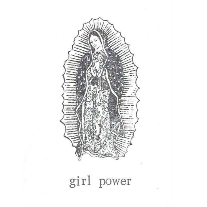 BlueSpecsStudio – wholesale Vardagliga hälsningskort – Girl Power Jungfru Maria feministiskt humorkort1