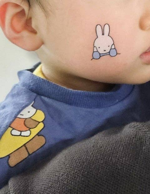 K-Wonderland - Vendita all'ingrosso Tatuaggio temporaneo - Bambini - Foglio di tatuaggi temporanei Miffy – decalcomanie trasferibili con acqua11