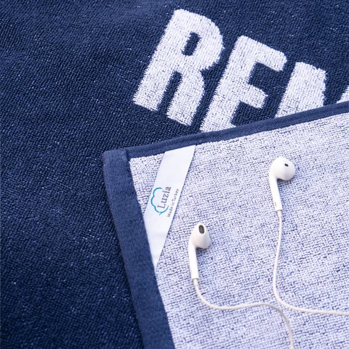 Luzia - Wholesale Sports Towel - Motivational Workout Towel Sets in Blue