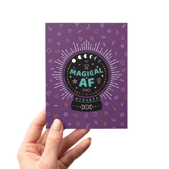 Magisk AF Kristallkula Mystiskt Återvunnet Gratulationskort för wholesale av MASU