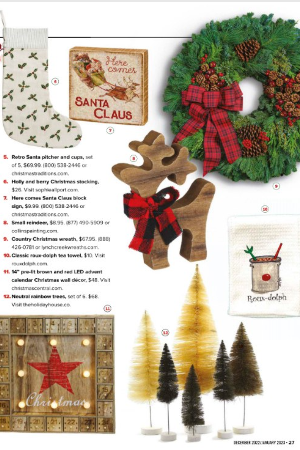 Kelly Airhart Studios - Wholesale Tea Towel - Christmas Tea Towel. Roux-Dolph6