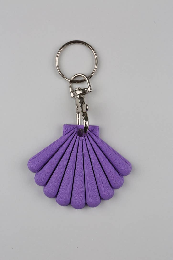 Made Happy Gifts - Wholesale Keychain – Child - Mermaid Alphabet, Shell and Starfish Keyrings *REFILL PACK*5