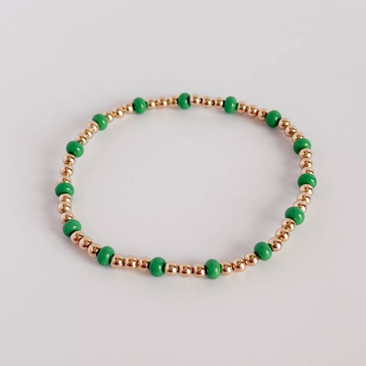 Green Gameday Bracelet for wholesale by Gardenia Co