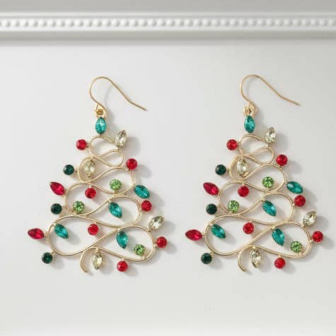Laurel in Bloom - Wholesale Dangle Earrings - Retro Tinsel Tree Earrings3
