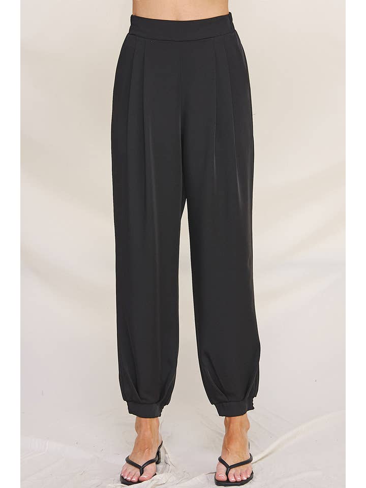 Allie Rose - Vendita all'ingrosso Pantalone - Donna - Pantaloni da jogging plissettati4