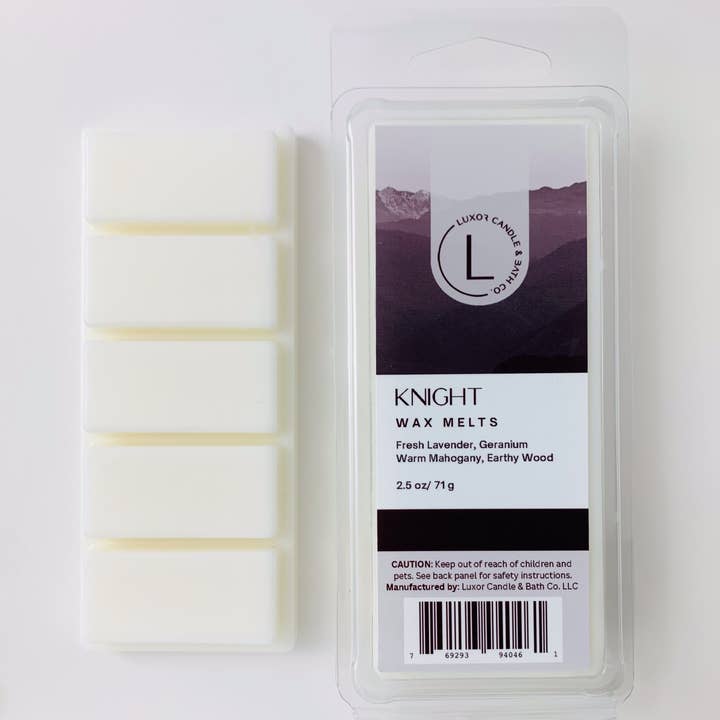 Wax Melt Knight per la vendita all'ingrosso da parte di Luxor Candle & Bath Co.
