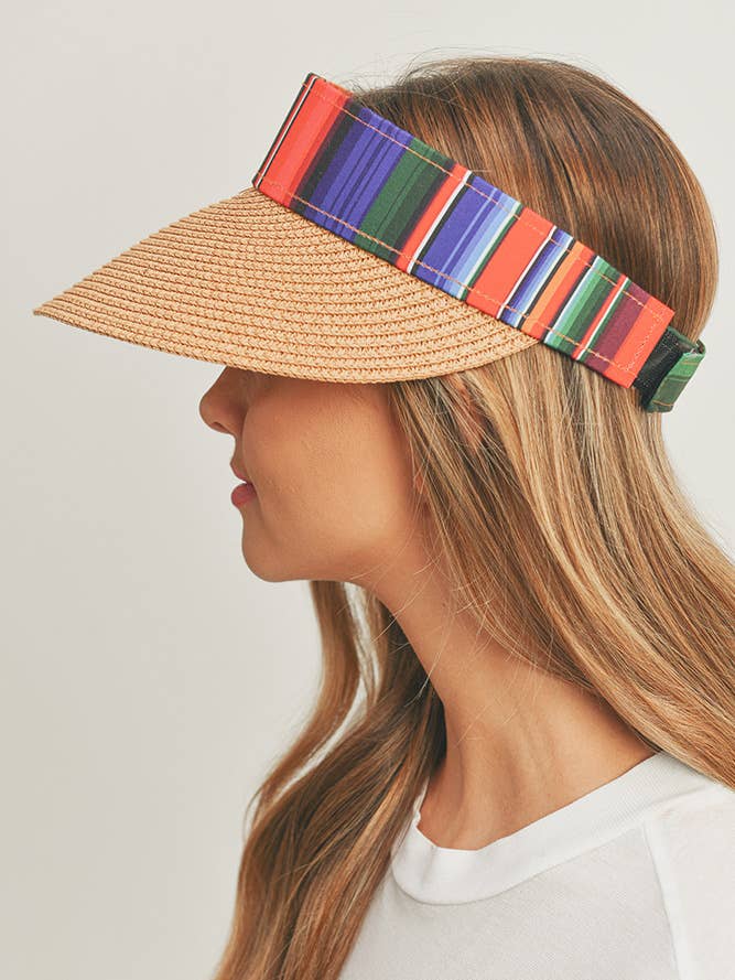 Serape Visor Hat for wholesale by Hana