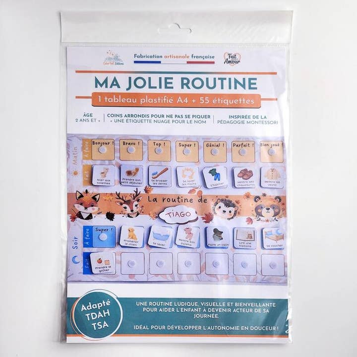 ColorFall Editions - Wholesale Learning Cards - Kids & Baby - Morning & Evening Routine Chart for Children - Autumn1