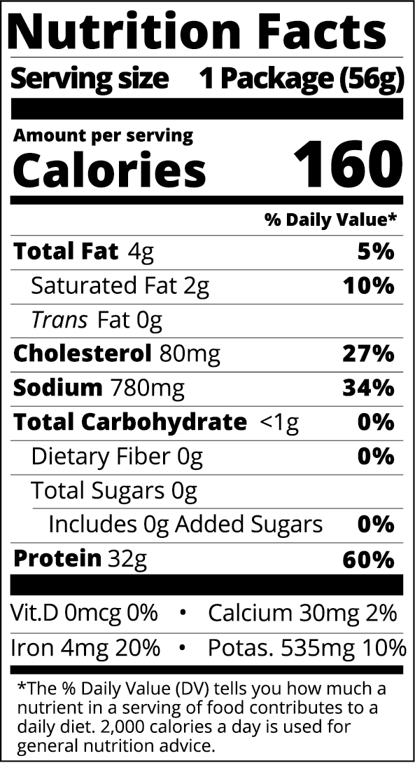 Stryve Foods, LLC - Wholesale Jerky - Kalahari Biltong Original - 2oz2