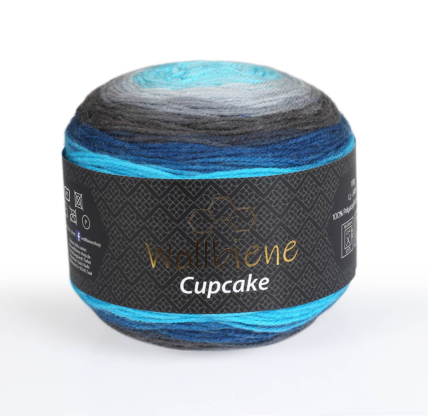 Wollbiene - Venta al por mayor Hilos - lana de lana para tejer cupcake de abeja degradado 150g2