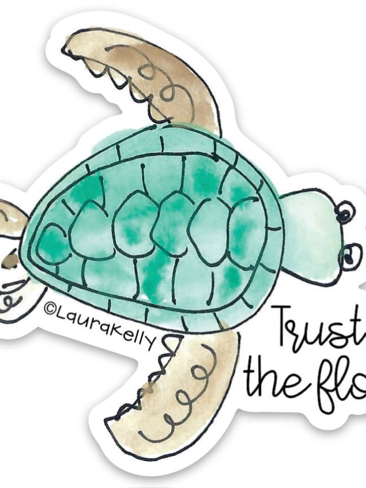 Vinyl Klistermärke - Turtle för wholesale av Laura Kelly Stickers